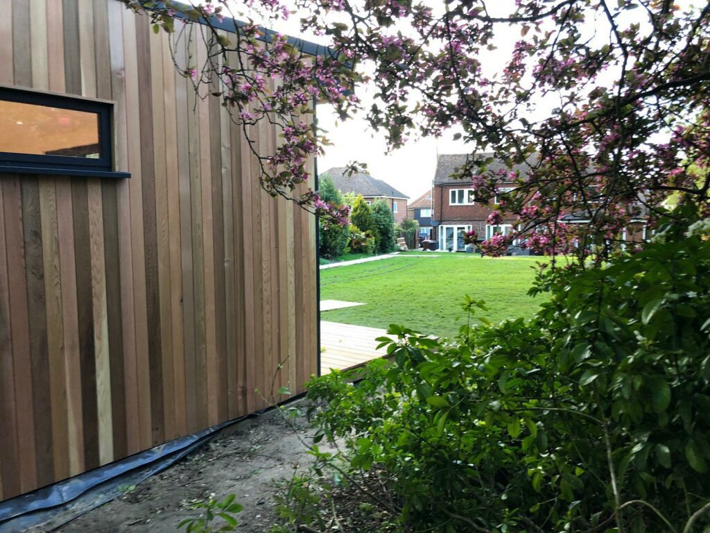 Bespoke garden room in large garden, Kent