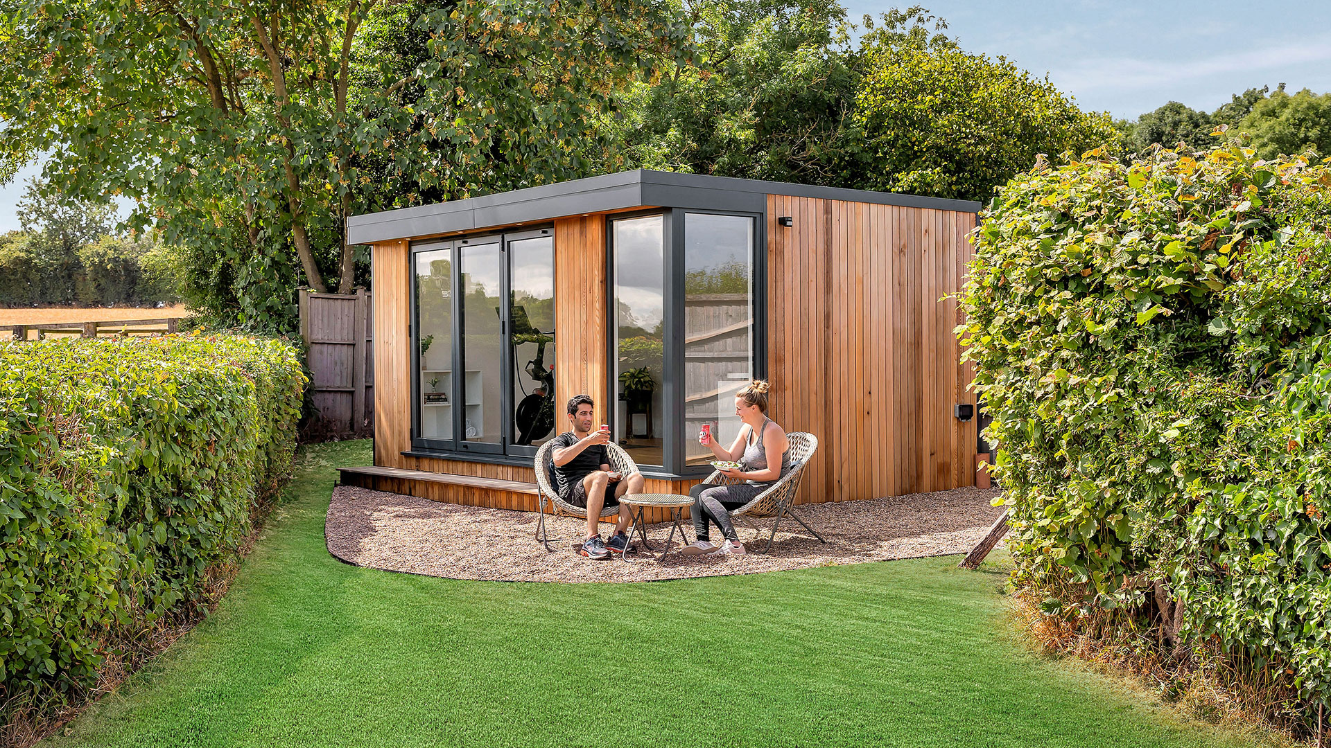 Simple design tricks to make a small garden room feel much bigger